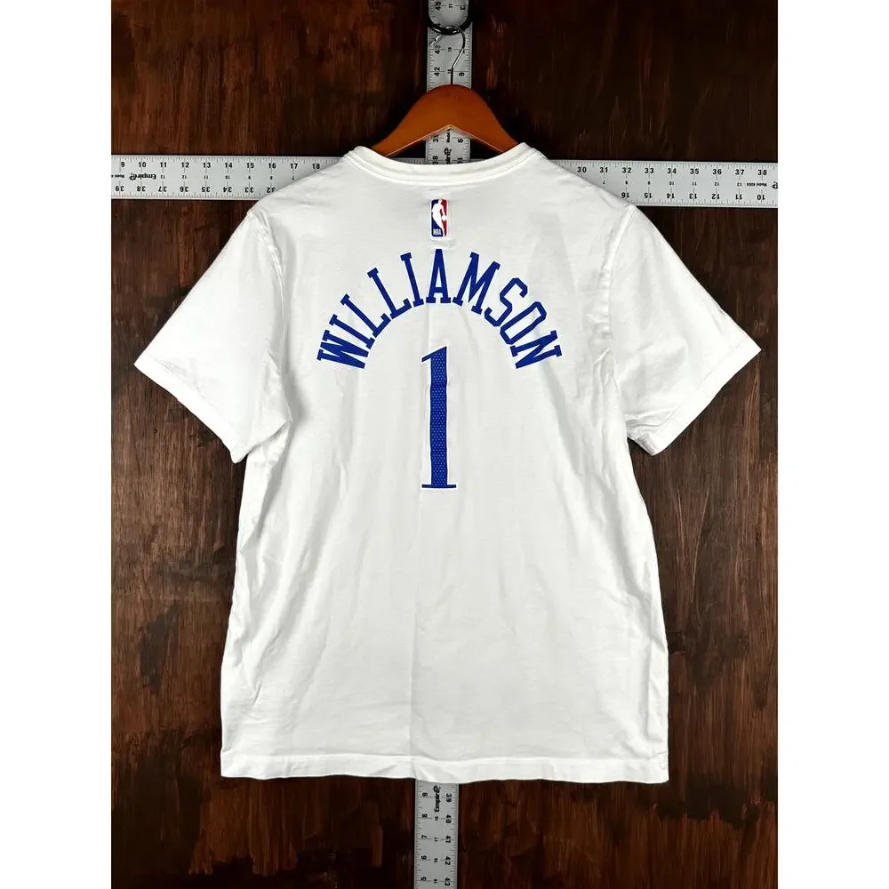 Nike Zion Williams NBA New Orleans Pelicans Jersey Shirt Sticker White Men Large